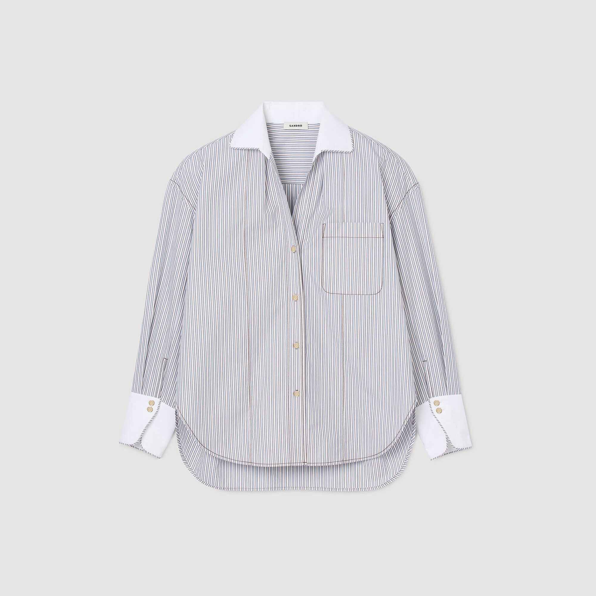 Oversized striped shirt