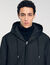 Hooded parka with zip