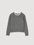 Contrast collar sweater