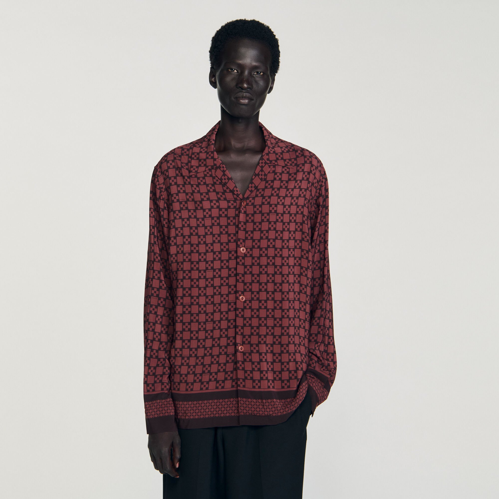 Printed loose-fit shirt