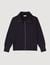 Zip-up wool cardigan