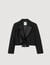 Short satin bow jacket