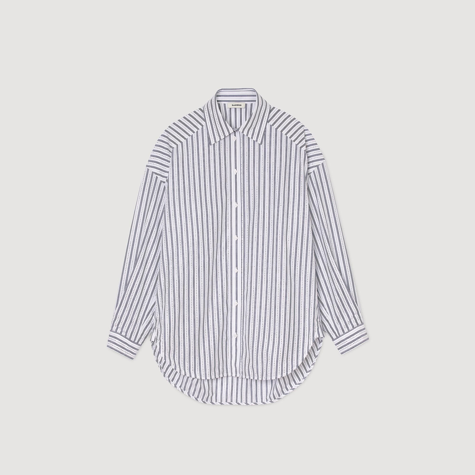 Striped rhinestone shirt