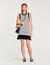Striped knit mini dress
