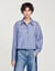 Beaded striped shirt