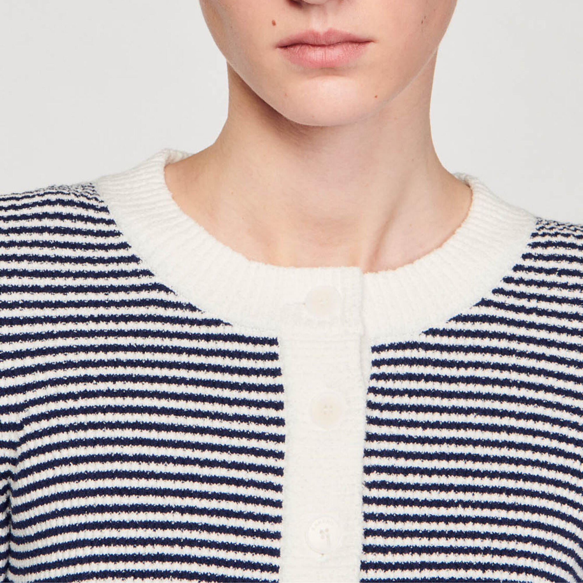 Terry knit cardigan