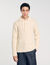 Chunky knit polo neck sweater