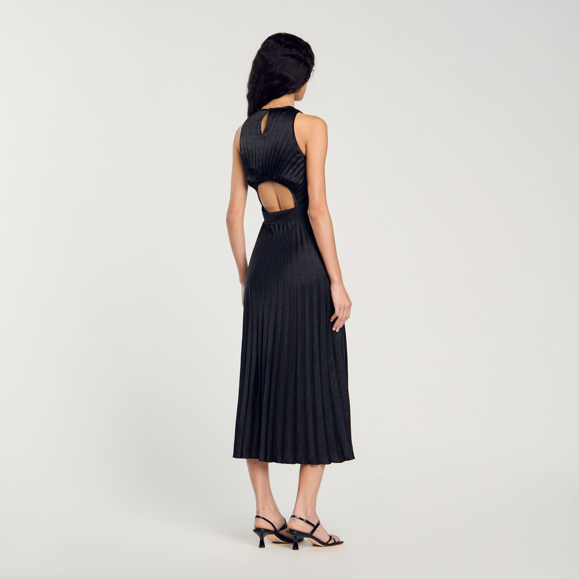 Pleated maxi dress