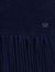 Velvet knit scarf collar