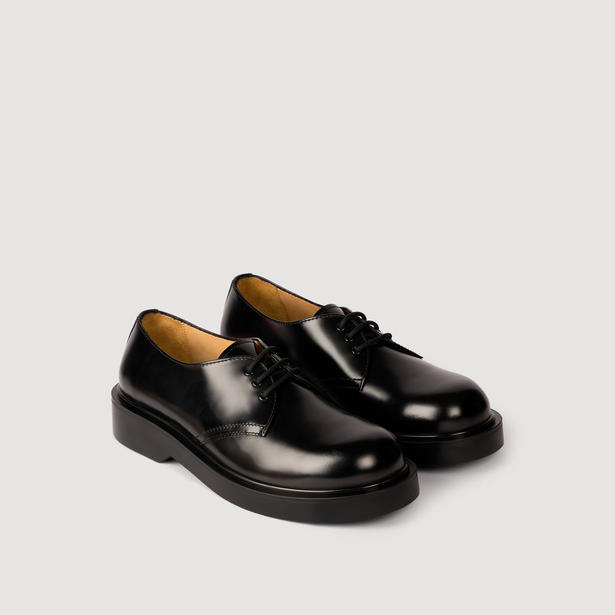 Patent leather loafers