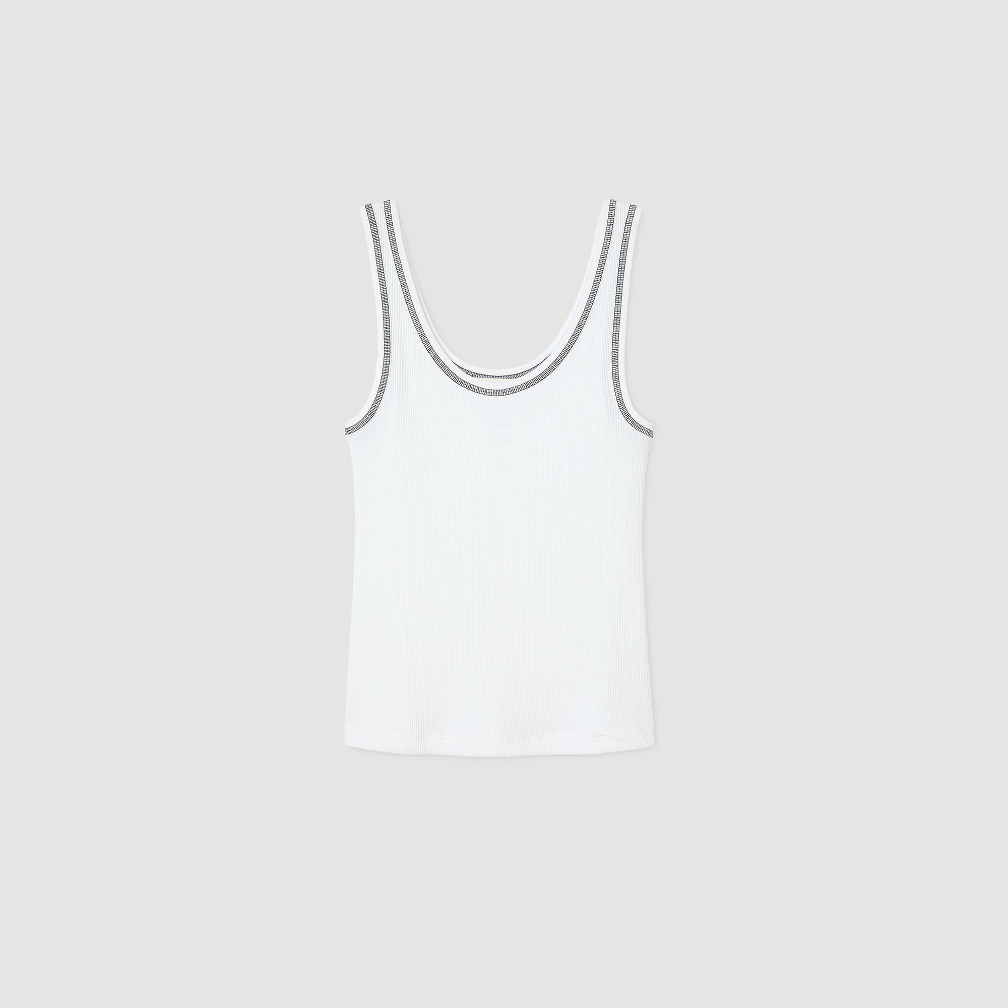 Ribbed vest top
