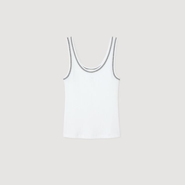 Ribbed vest top