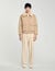 Shearling collar aviator jacket