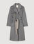 Double-faced check coat