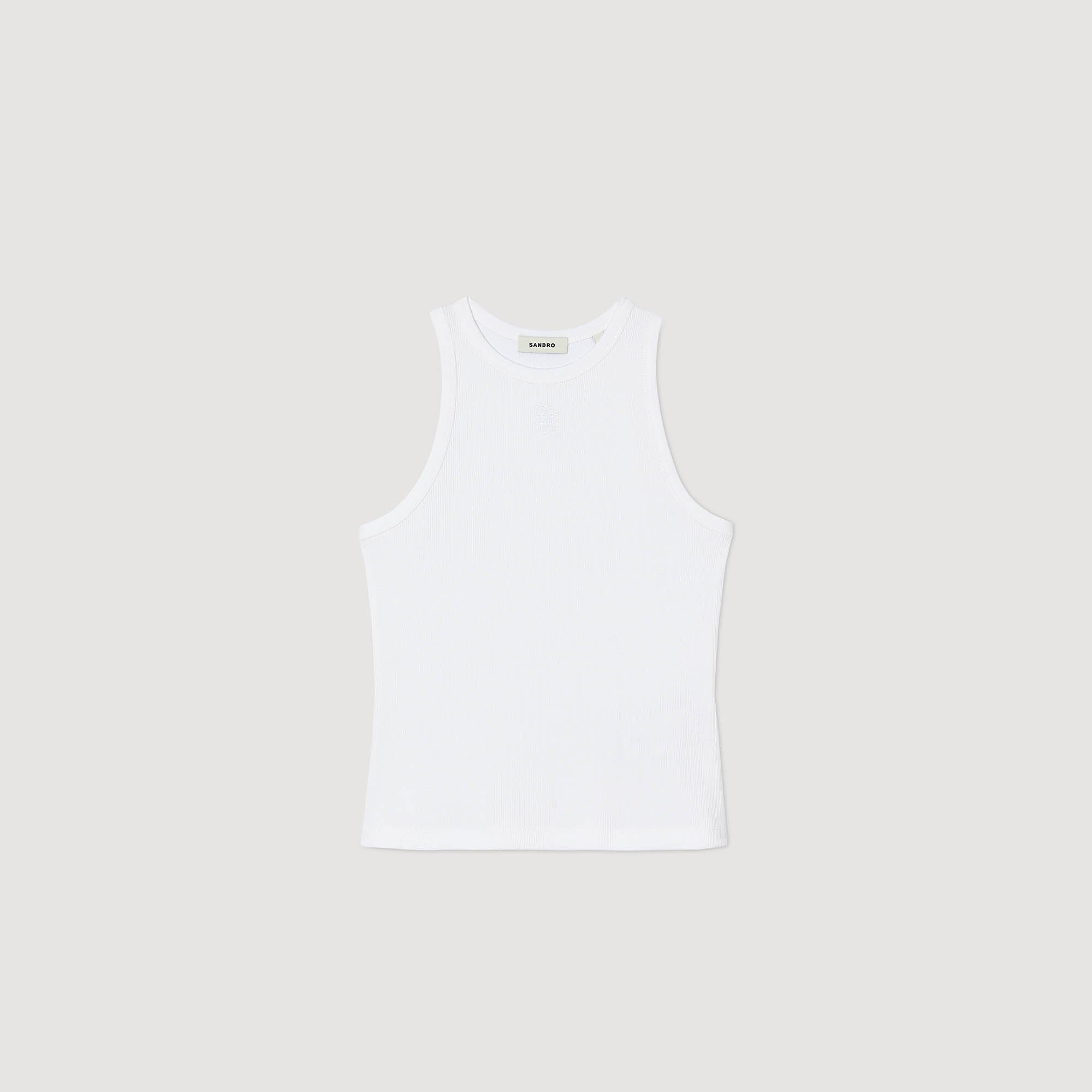 Embroidered vest top