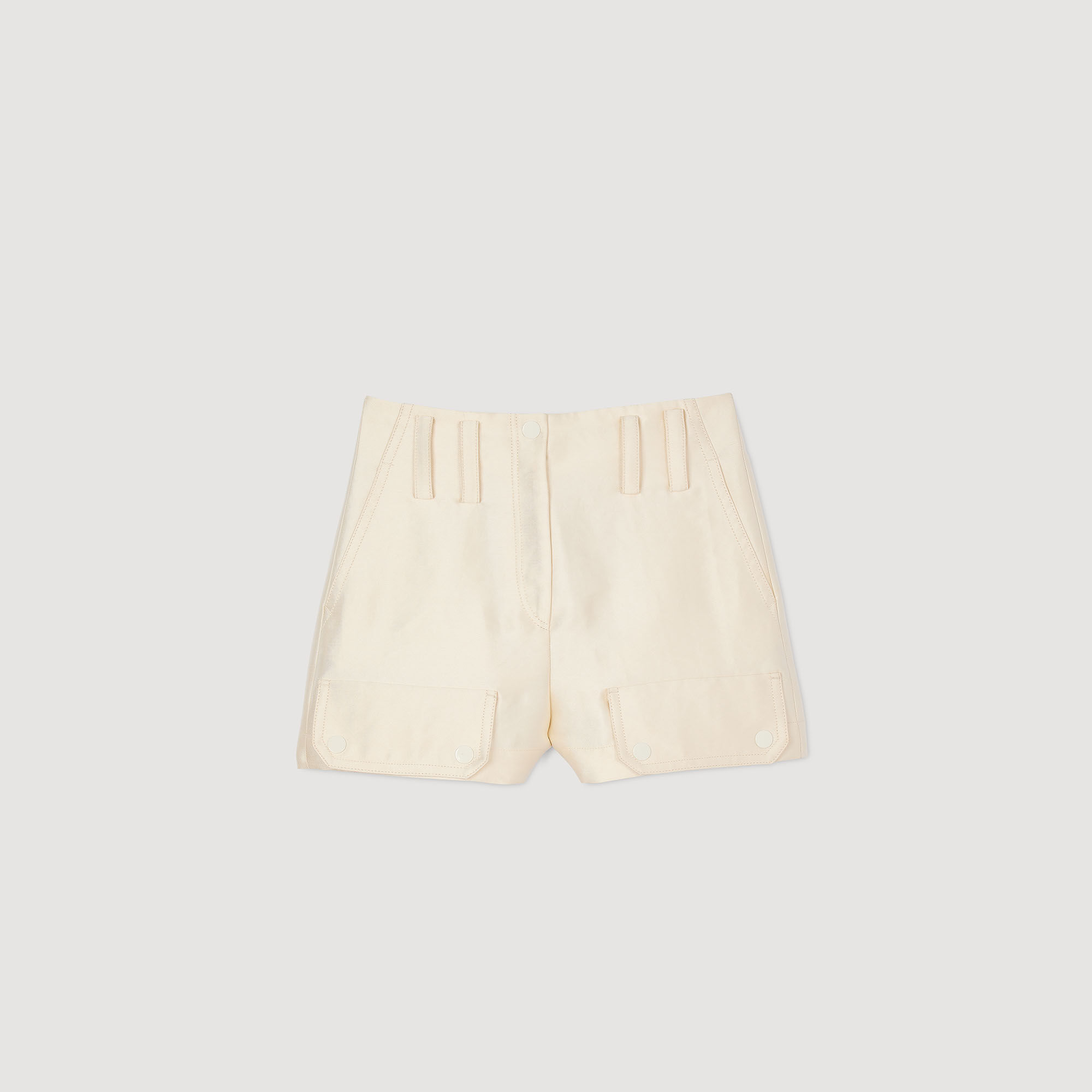 Cargo shorts white / beige For Women | Sandro Paris