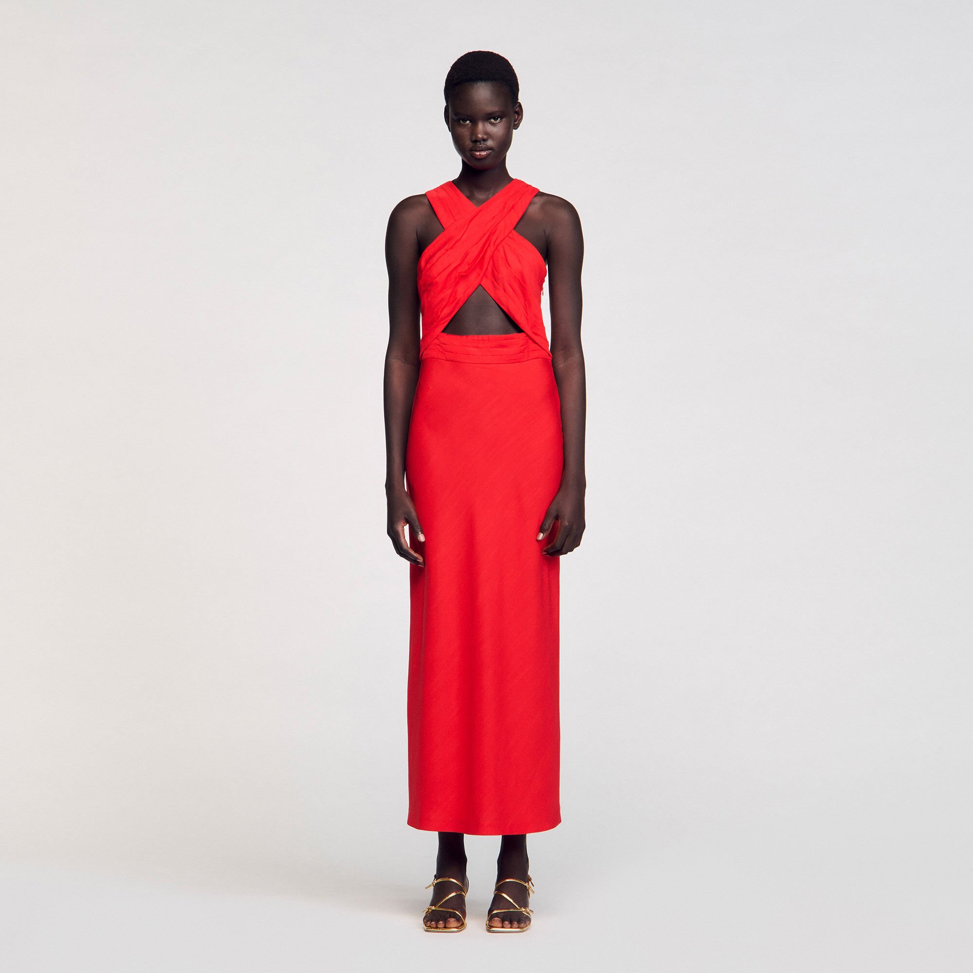 Maxi wraparound dress