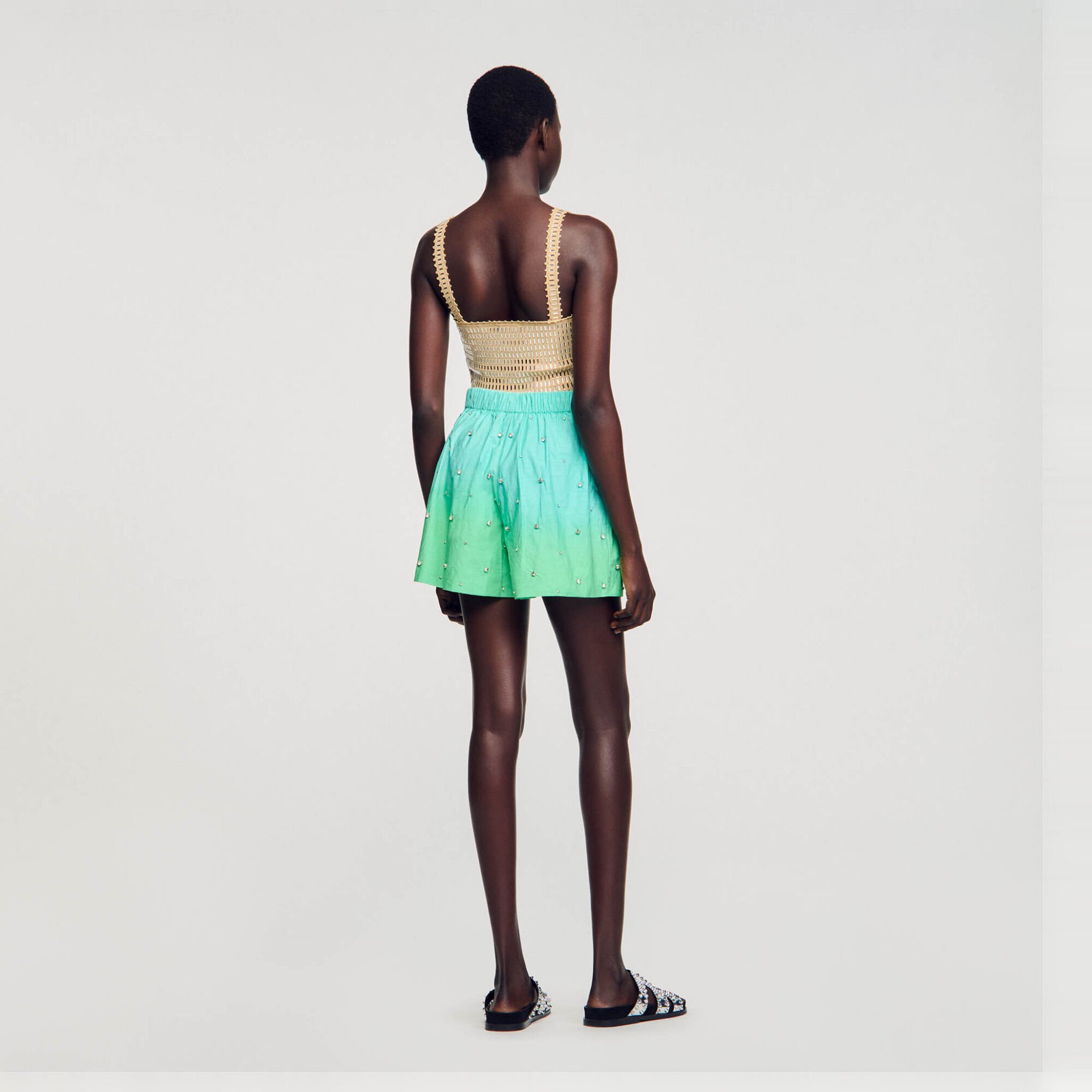Rhinestone shorts