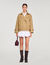 Short oversized trench coat