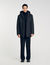 Hooded parka with zip