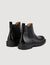 Glazed leather Chelsea boots