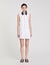 Mini dress with contrasting collar