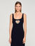 Rhinestone heart maxi dress
