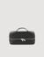 Toiletry bag in grained fabric