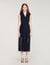 Lace collar midi dress