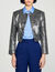 Frilled collar shirt