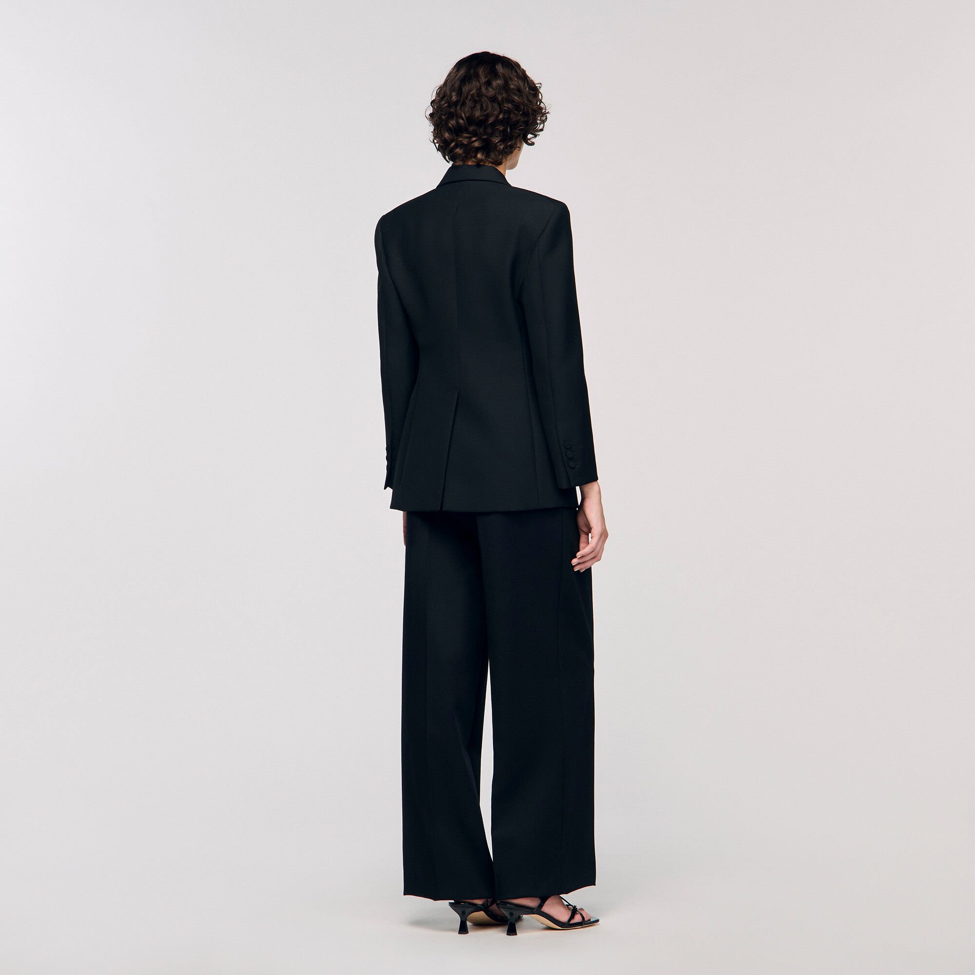 Tuxedo jacket with satin collar