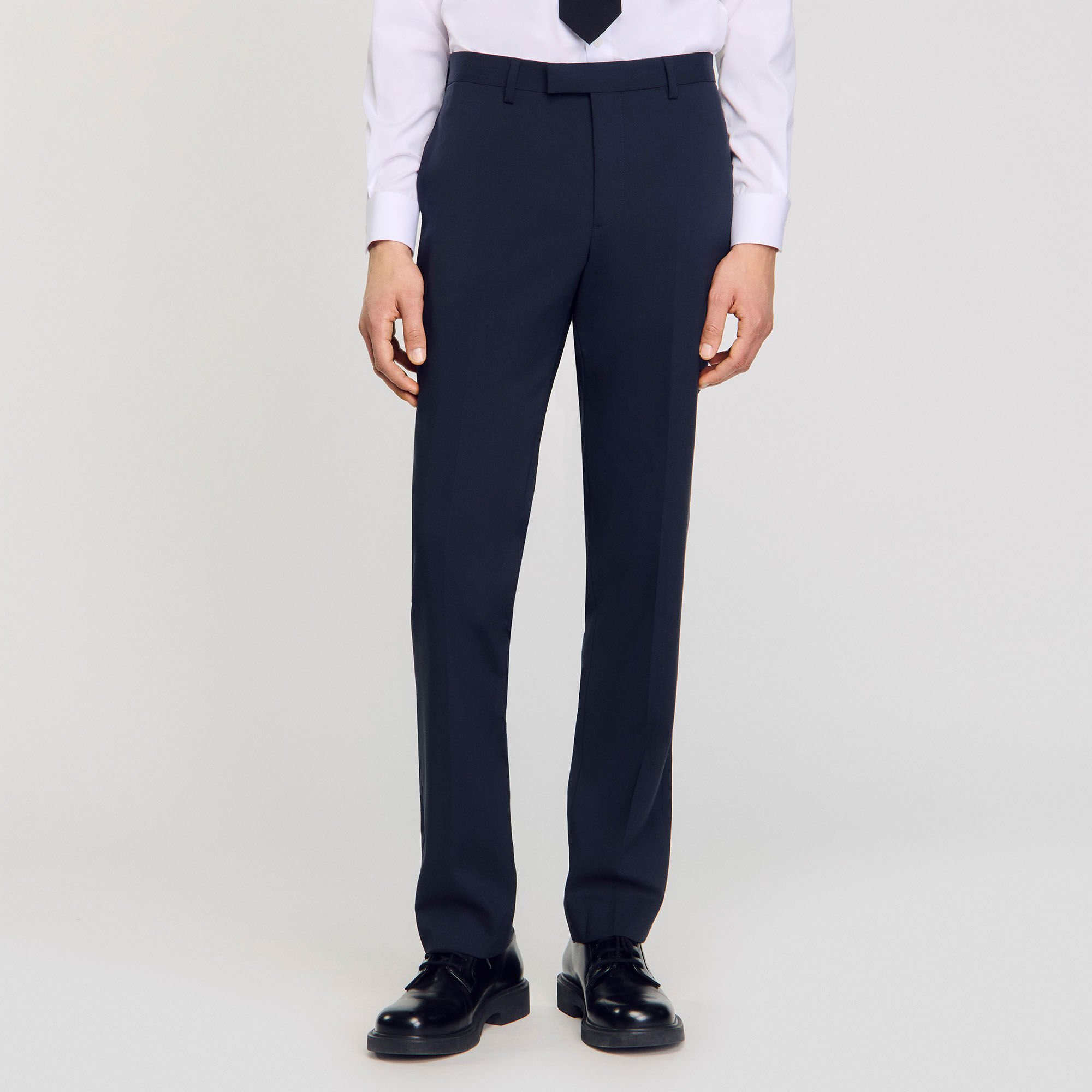 Wool suit trousers