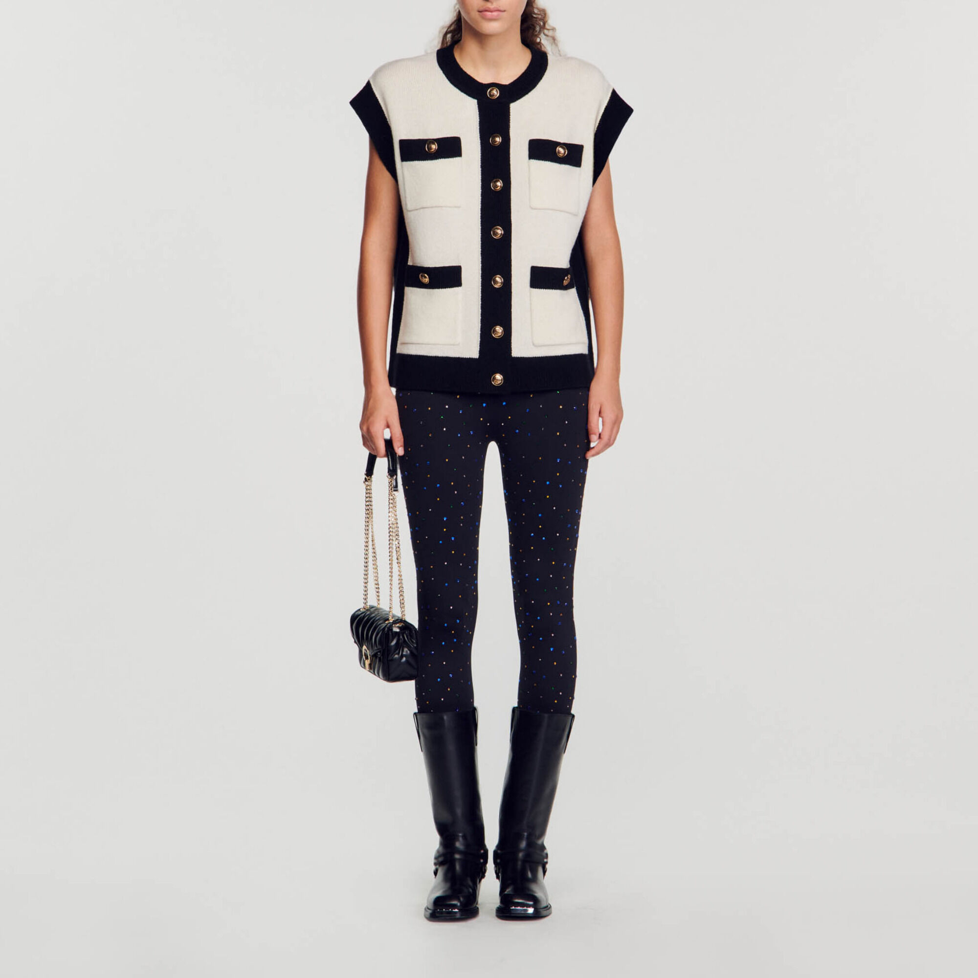Sleeveless coatigan on sale