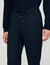 Elasticated straight-leg trousers