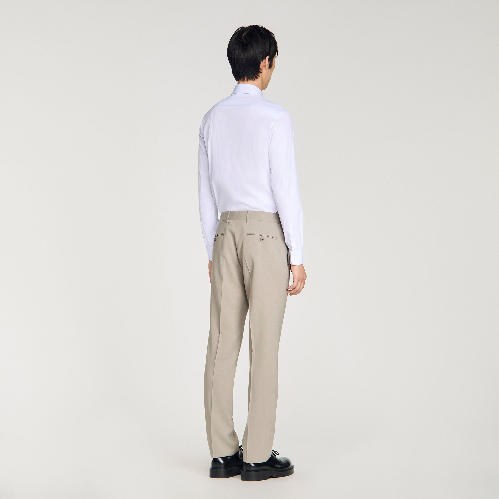 Wool suit trousers