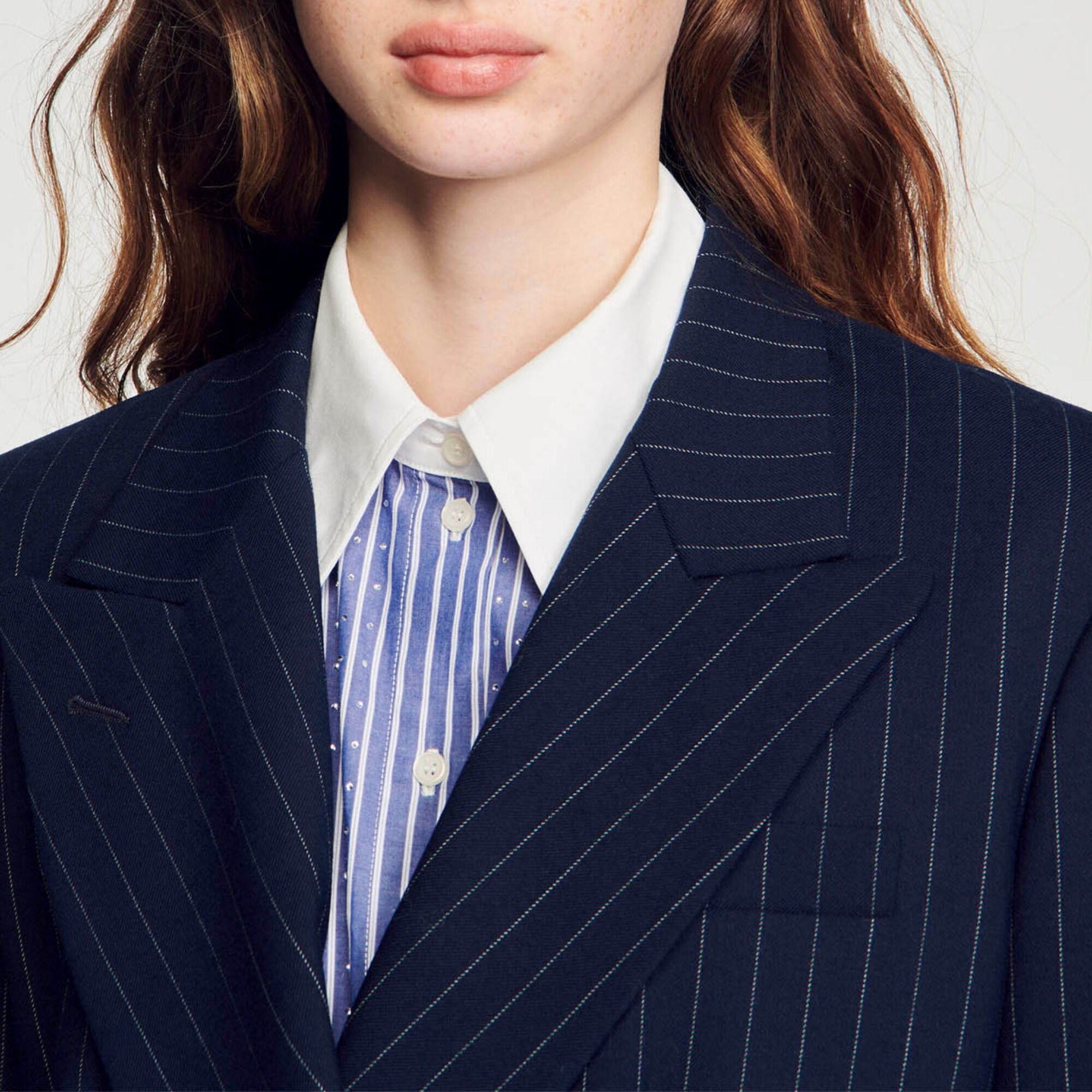 Stripy suit jacket