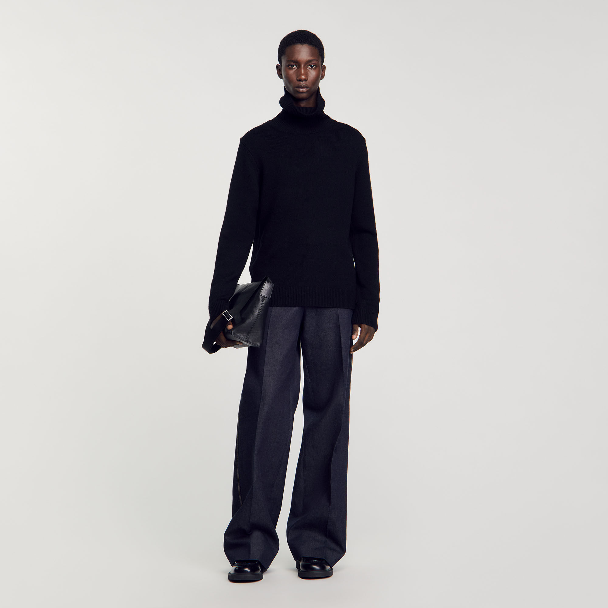 Wool and cashmere turtleneck sweater