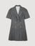 Short dress with tailored collar