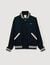 Zip-up varsity jacket