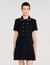 Mini buttoned tweed dress