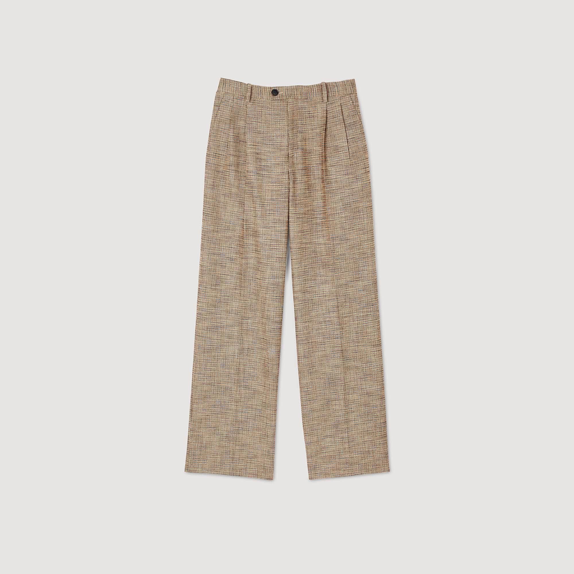 Micro houndstooth trousers