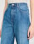 Wide-leg striped jeans