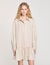 Rhinestone striped shirt dress