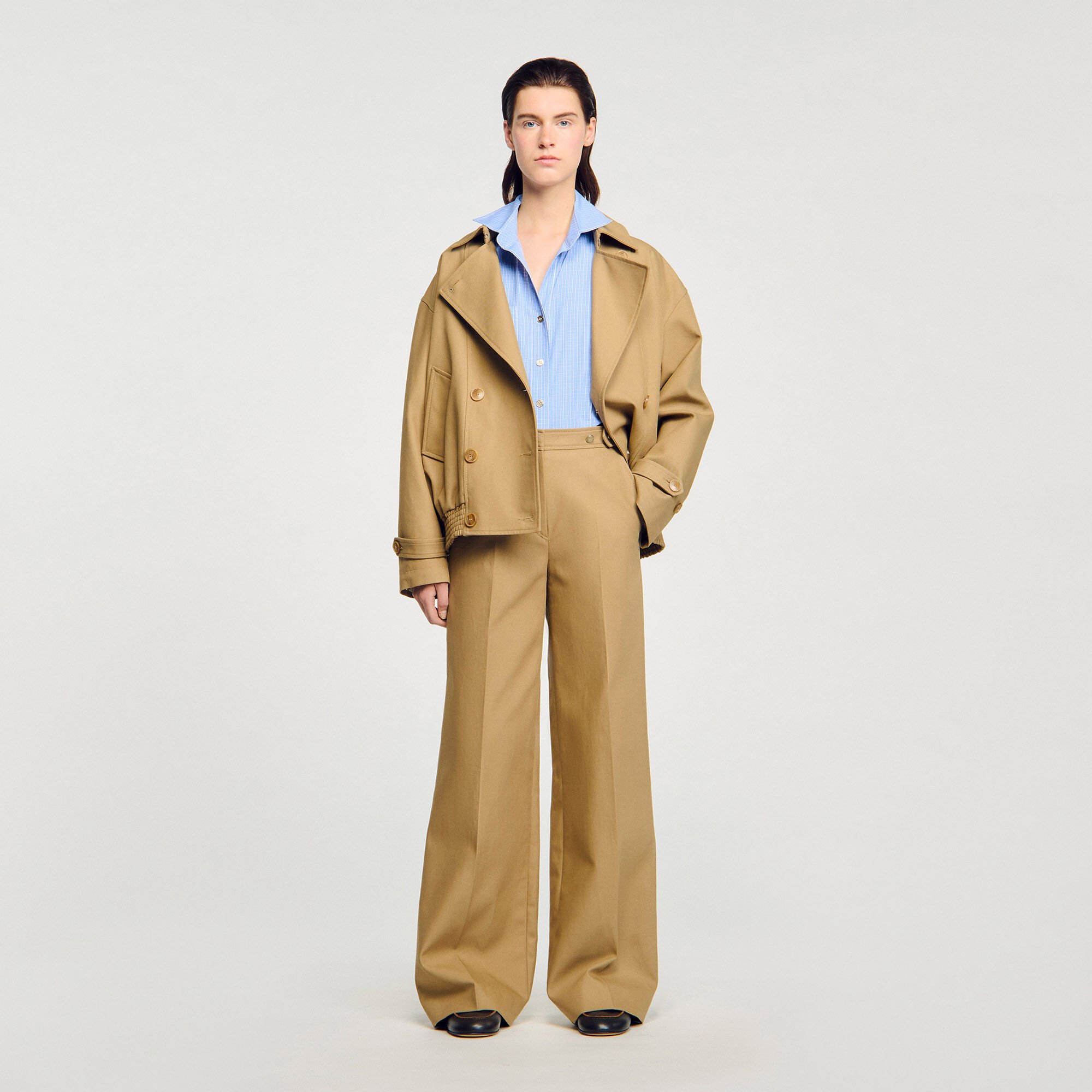 Cotton suit trousers