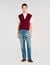 Two-tone wool and cashmere sweater