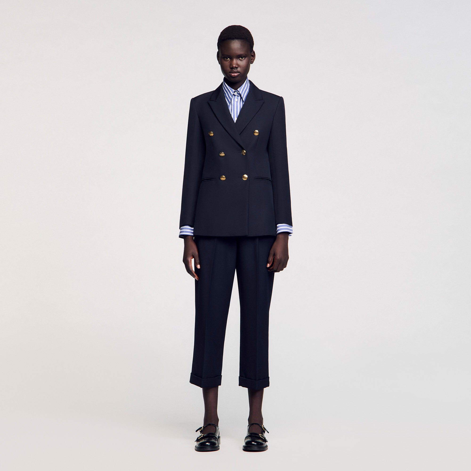 Double-breasted suit jacket