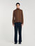 Zip-up wool cardigan