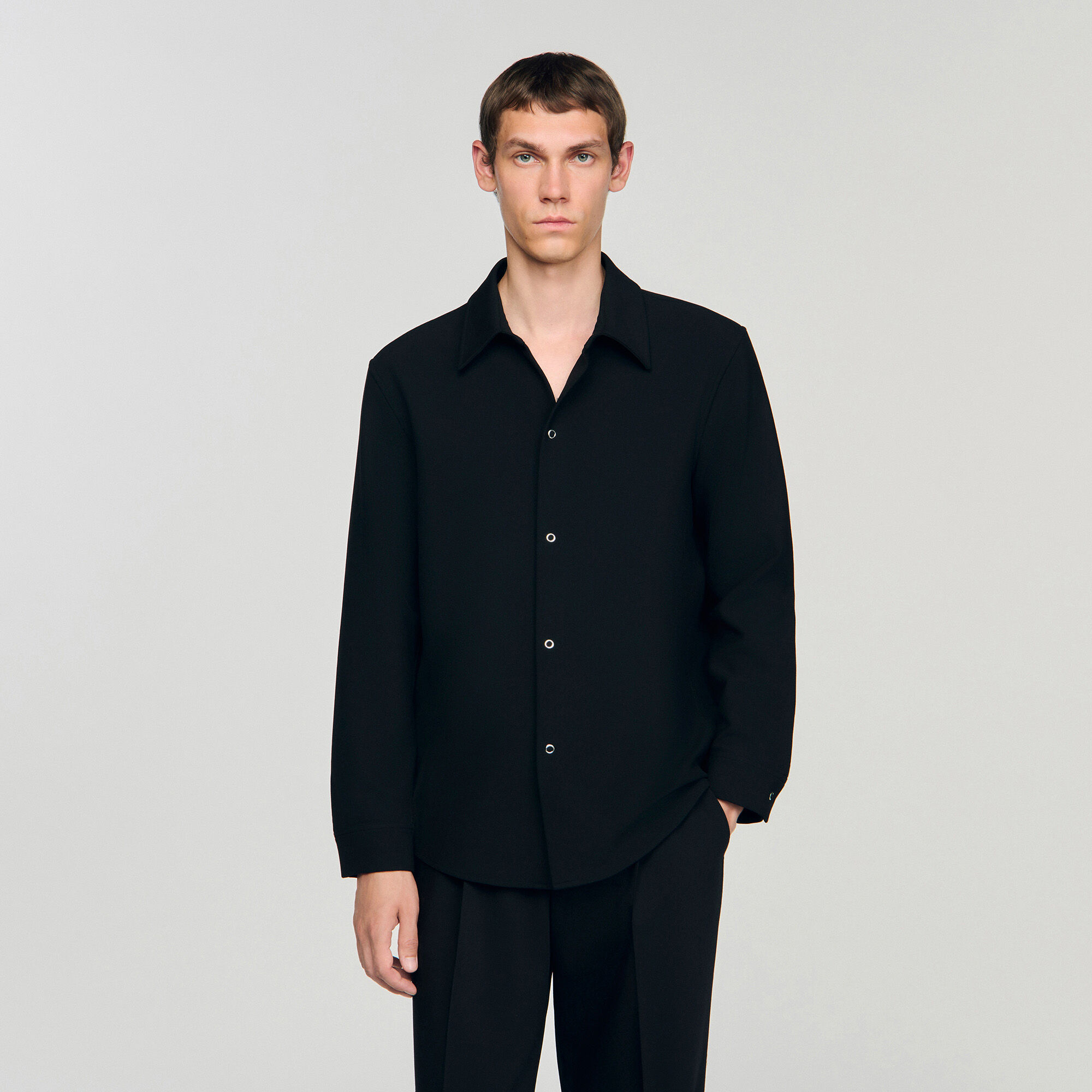 Long-sleeved jersey shirt