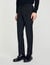 Elasticated straight-leg trousers