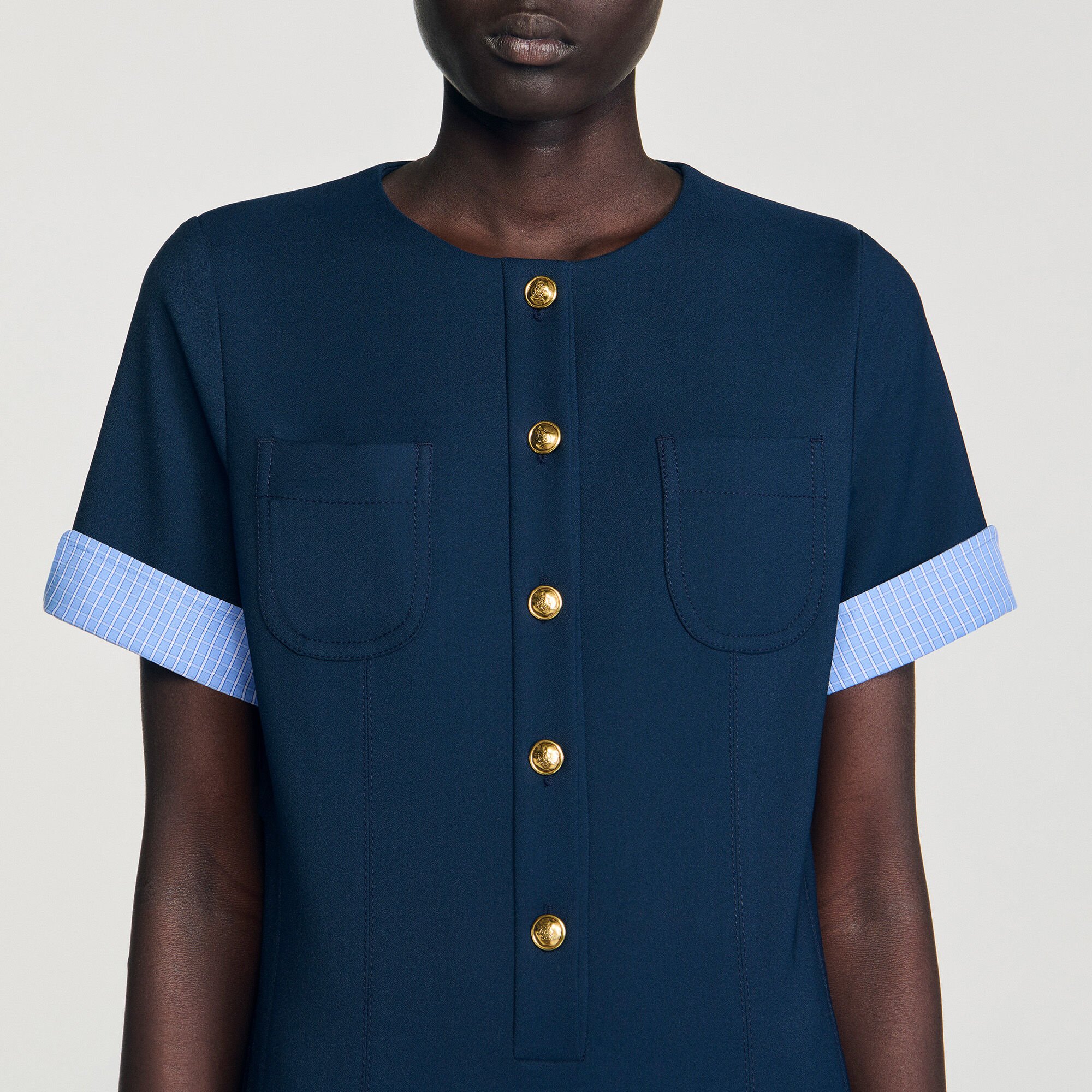 Mini pleated dress